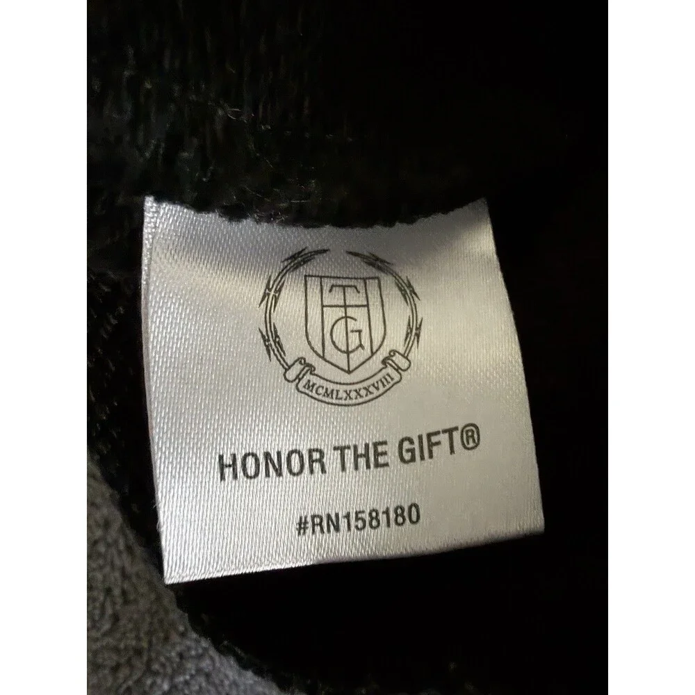 Honor The Gift Sweatsuit Set Men's Medium Black H Honor MCM LXXXVIII 2PC